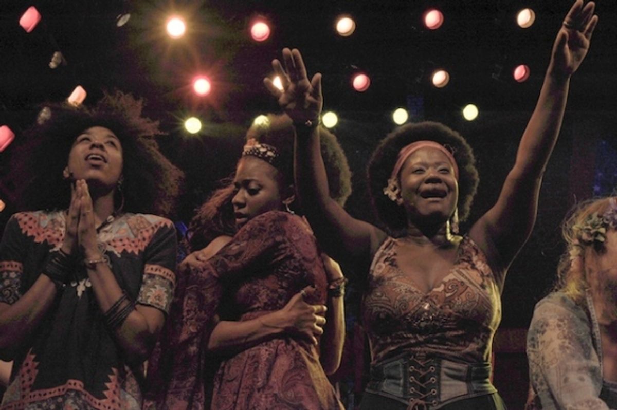 Maya Sharpe & cast of Hair at 